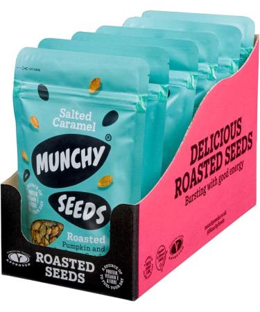Munchy Seeds Salted Caramel Pouches - 6x125g - Buy Online on SooperMarket.com