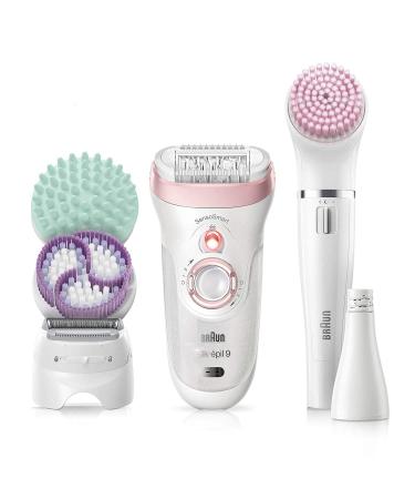 Braun Silk-pil 9-985 Epilator for Women | Facial Hair Removal Shaver - Cordless & Rechargeable | Wet & Dry | Includes Facial Cleansing Brush - Buy Online on SooperMarket.com