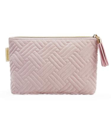 Small Cosmetic Bag,BAGSMART Elegant Roomy Makeup Bags,lipstick pouch,Zipper Pouch,Great Gifts for Women,Travel Waterproof Toiletry Bag Accessories Organizer Gifts (Pink-1 pcs) -Pink-1 pcs