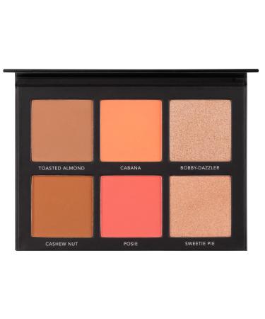 LaRoc Pro - Sculpt and Glow - 6 Shade Highlighter Bronzer and Blusher Palette Pallett Makeup Cosmetic Beauty Colour Color Palette Eyeshadow Eye Shadow