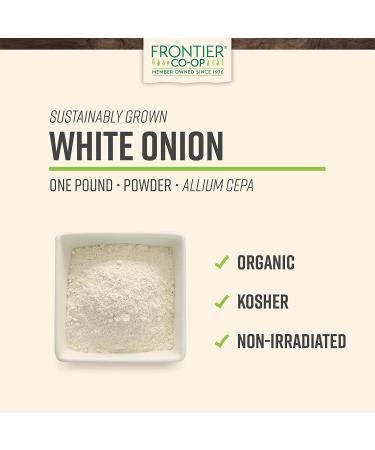 Frontier Organic Powdered White Onion - 16 oz | Quality Spices for Cooking - Buy Online on SooperMarket.com