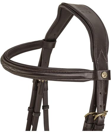 Buy SUNRIDE Hanoverian Bridle with Reins - Premium Genuine Leather for Relaxed Riding (Pony Brown) - International Shipping Available - Buy Online on SooperMarket.com