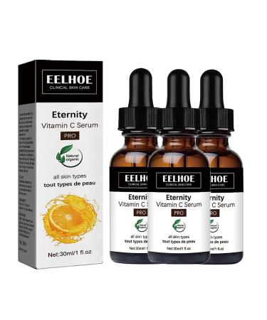 3PCS EELHOE Eternity Vitamin C Serum  Eelhoe Collagen Boost Anti-Aging Serum Vitamin C  Eelhoe Dark Spot Corrector Daily Face Serum  Vitamin C Serum for Face with Hyaluronic Acid(30ml)