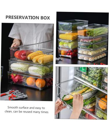 Alipis 1pc Box Refrigerator Storage Box Fridge Drawer Organizer Vegetable Storage Organizer Crisper Thicken - Buy Online on SooperMarket.com