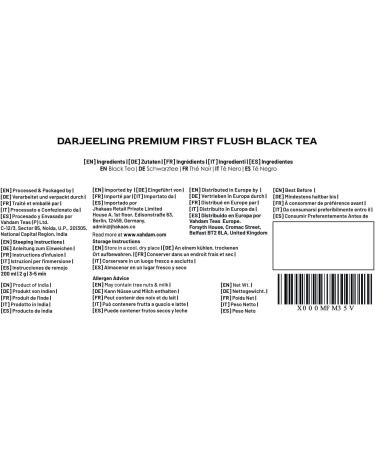 Buy Vahdam Darjeeling Premium First Flush Black Tea (340g) - Strong & Aromatic Loose Leaves | 100% Natural Ingredients - Directly from India - Buy Online on SooperMarket.com
