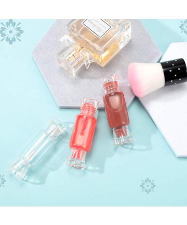 20 Clear Candy Shape Lip Gloss Tubes & 2 Funnels - DIY Empty Lip Balm Containers for Women and Girls - Buy Online on SooperMarket.com