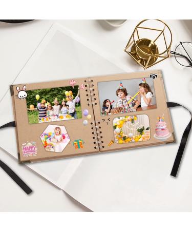 8x8 Inch DIY Scrapbook Album - Perfect for Wedding, Anniversary, and Family Photos - Buy Online on SooperMarket.com