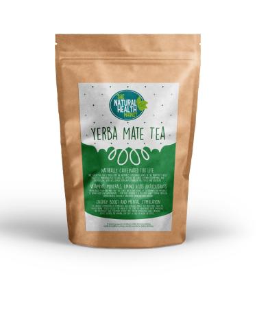 Yerba Mate Tea Bags by The Natural Health Market 100 Bags A Powerful Stimulant Containing Natural Vitamins & Mineral Mate Cafe Quality Tea Bags for Home Caffeine Strength Without The Jitters! 100 Count (Pack of 1)