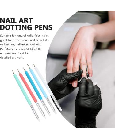 Minkissy 5-Color Silicone Dotting Pens for Nail Art - Manicure Kits & Nail Design Tools - Buy Online on SooperMarket.com