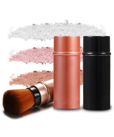 Vtrem 34 Colors Kabuki Foundation Brush Retractable Red Black Travel Makeup Brush Set - Buy Online on SooperMarket.com