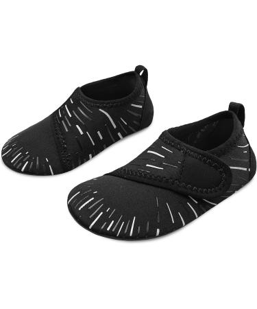 JIASUQI Kids Water Shoes - Quick Dry Aqua Socks for Beach & Pool - Black, 3.5/4.5 UK - Buy Online on SooperMarket.com