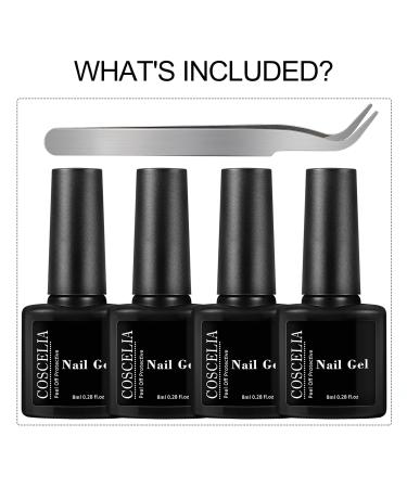COSCELIA Anti-Freezing Peel Off Gel - Liquid Latex Nail Skin Protection with Curved Tweezers for Nail Art - 8077 - Buy Online on SooperMarket.com