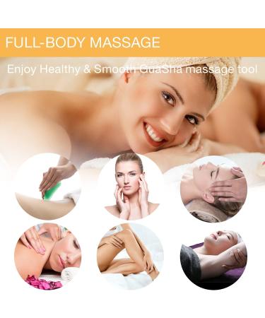 COOESS Gua Sha Tool - Natural Rose Quartz Facial Massage Tool for Eyes Neck & Body | Genuine Jade Stone Gua Sha for Radiant Skin - Buy Online on SooperMarket.com