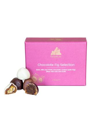 Ozerlat Belgian Chocolate Fig Selection Dark Milk & White Fruit & Nuts 230g