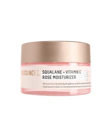 Biossance Squalane + Vitamin C Rose Moisturizer. Antioxidant-Rich Daily Moisturizer to Boost Radiance  Even Skin Tone and Smooth Fine Lines and Wrinkles (1.69 fl oz)