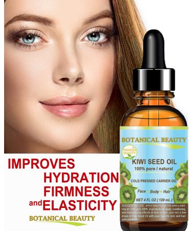 Kiwi Seed Oil - 100% Pure Virgin Cold Pressed Carrier Oil for Face, Skin, Body, Hair, Nails - 2 fl.oz (60ml) by Botanical Beauty - Buy Online on SooperMarket.com