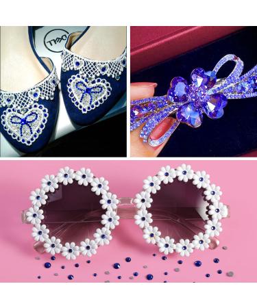 Beadsland 1440 Pieces Sapphire Blue Flat Back Rhinestones for Nails - SS6 Nail Crystals - Buy Online on SooperMarket.com