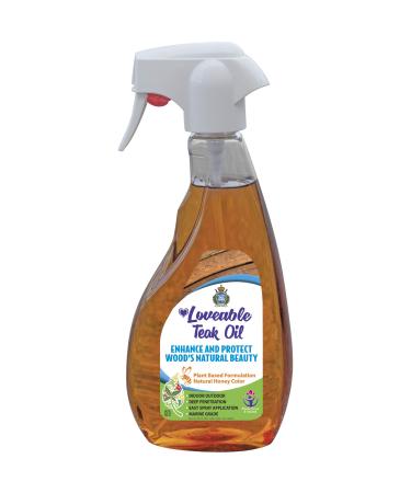 Ecodecors Teak Oil Protective Teak Sealer Wood Oil Preserver Protects Indoor and Outdoor Furniture Teak Wood Restorer & Prevents Drying and Deterioration - 16 oz