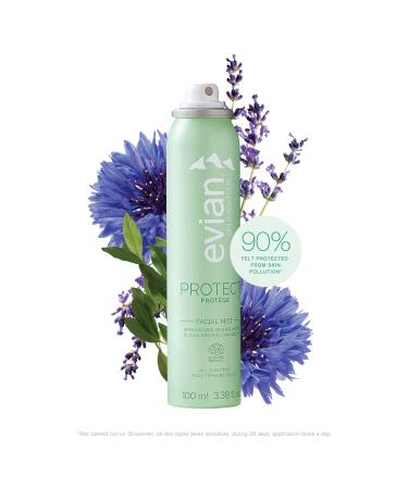 Evian Protect Facial Mist - Organic Hydration & Skin Barrier Boost - All Skin Types - French Alps Skincare - Buy Online on SooperMarket.com