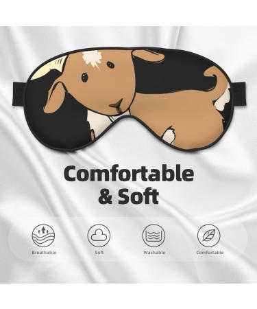 SSIMOO Brown Goat Soft Sleep Eye Mask - Breathable Eye Patch for Women | Ideal for Travel & Relaxation - Buy Online on SooperMarket.com