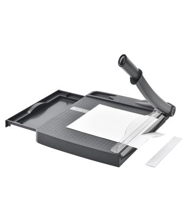 Moonsmile Paper Cutter, 12 Inch Cut Length Heavy Duty Guillotine Paper Trimmer with Storage Drawer, Safety Guard, and Blade Lock, 12-Sheet Capacity, Cardstock/Cardboard/Laminating Sheet AN22022