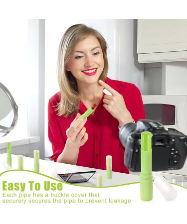 10-Pack Green Lipstick Case Containers | Empty Lip Balm Tubes for DIY Homemade Lip Balm | 4g Plastic Sleeves - Buy Online on SooperMarket.com