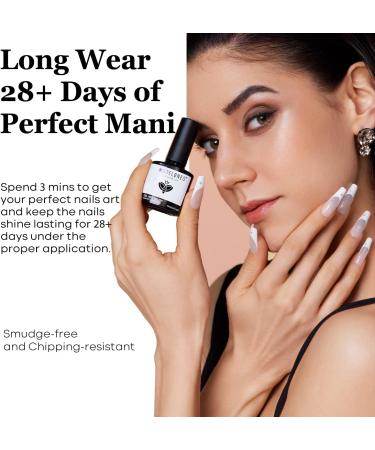 Modelones Gel Nail Polish Nude - 6 Colors White Gel Polishes Brown Pink Gel Polish Set Nail Gel Polish French Manicure All Seasons Neutral LED Gel Nail Kit Soak Off Manicure DIY Home Salon A-Nude Brown 7 ml (Pack of 1) - Buy Online on SooperMarket.com