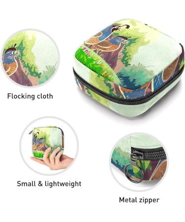Anna Cowper Quail Sanitary Napkin Storage Bag | Menstrual Cup Pouch | Nursing Pad Holder | Tampon Bag | Portable Period Pouch for Women & Teen Girls - 1pc Multi-colored - Buy Online on SooperMarket.com