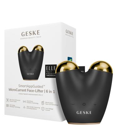 Geske |SmartAppGuided Microcurrent Face-Lifter |6 in 1 |Facial Lifting |Face & Jawline Trainer |Face lift |Anti -aging device |Microstrom against wrinkles |Gray double chin remover