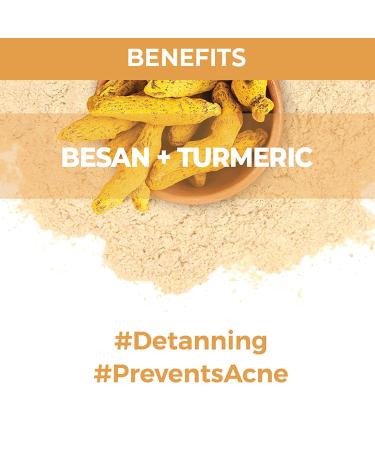 Nykaa Naturals Skin Secrets Bubble Sheet Mask - Besan & Turmeric for Clear Anti-Aging Brightening Skin | 0.67 oz - Buy Online on SooperMarket.com