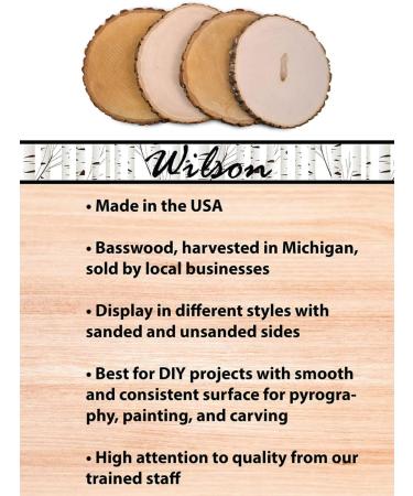 Wilson Natural Basswood Round 9-12 Inches - Set of 4 Pieces - Buy Online on SooperMarket.com