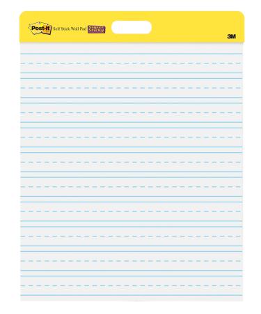 Post-it Easel Pad, 20 in x 23 in, White w/ Lines, 20 Sheets/Pad, 1Pad , Mounts with Command Strips Included (566PRL) Unit White Lined