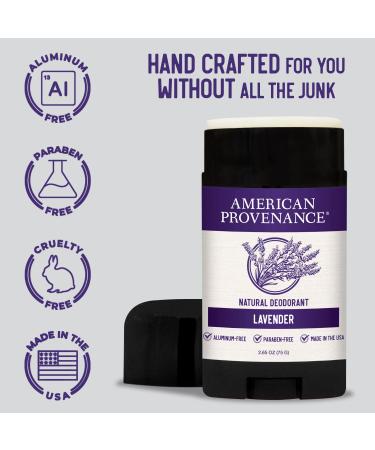All Natural Aluminum Free Men's Deodorant - Lavender - Long-Lasting & Cruelty-Free - Made in USA - Buy Online on SooperMarket.com