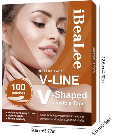 Visiblurry Facelift Tape for Face | Face Lifting Tape for Saggy Skin - Breathable Ultra-thin Invisible High Elasticity V Shaped Instant Face Lift Sticker Secret Make Up Stickers for - Buy Online on SooperMarket.com