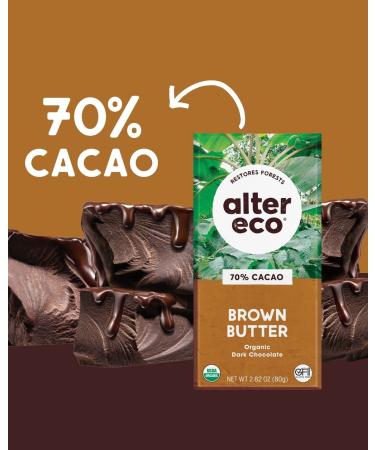 Alter Eco Organic Deep Dark Salted Brown Butter Chocolate Bar - 70% Cocoa, 2.82 oz - Buy Online on SooperMarket.com