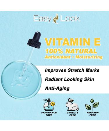 Vitamin E Oil Serum - Antioxidant Moisturizing Anti-Aging Formula for Stretch Marks & Fine Lines | 100% Natural | 2oz - Buy Online on SooperMarket.com