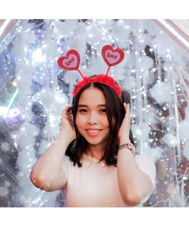 Amosfun 1pc Valentine's Day Headband Valentines Head Bopper Fancy Dress Headband Love Heart Sequin Headband Valentines Love Headpiece Alien Headband Wedding Party Supplies Miss Gritbo - Buy Online on SooperMarket.com
