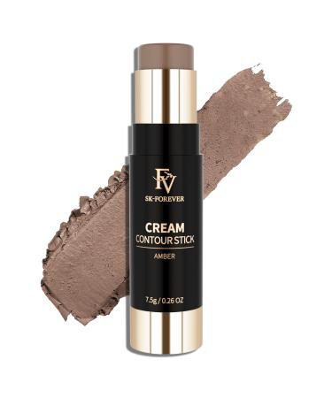 FV Cool Toned Contour Stick Blendable & Long Lasting Cream Contour Stick Highly Pigmented & Smooth Contouring Stick for Face Makeup Waterproof 01 Amber 01 Amber 7.5 g (Pack of 1)