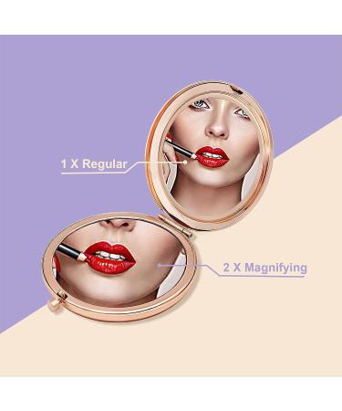 Jielahua Rose Gold Compact Mirror - Doctor Appreciation & Graduation Gift - Buy Online on SooperMarket.com