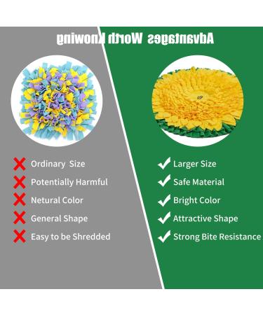 WYSWYG Snuffle Mat for Dogs Large Breed 26.4"*26.4" Dog Enrichment Toys for Puppies to Encourage Natural Foraging Skills Pet Snuffle Mat for Stress Relief and Slow Feeding - Buy Online on SooperMarket.com
