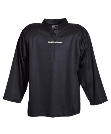 Sherwood-ice hockey training strict senior for adults i stylish practice jersey made of perforated mesh fabric i v-neck jersey for training i great fit xxl black