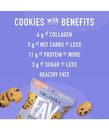 Organika Fav Keto Mini Cookies - Snickerdoodle 30 G X 12 Sachets Snickerdoodle 30 g (Pack of 12) - Buy Online on SooperMarket.com