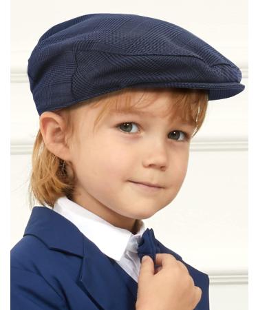 Mint Green Baby Flat Cap | Vintage Drivers Hat with Lining | Breathable & Soft | 0-8 Years | Sapphire Blue - Buy Online on SooperMarket.com