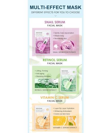 Limvoo 24K Hyaluronic Acid Mask Hyaluronic Acid Mask Korean Skin Care Products (Snail essence) - Buy Online on SooperMarket.com