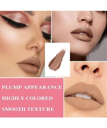 Nude Matte Lipstick Set - Long Lasting, Highly Pigmented, Waterproof Lip Makeup Gift for Women - Buy Online on SooperMarket.com