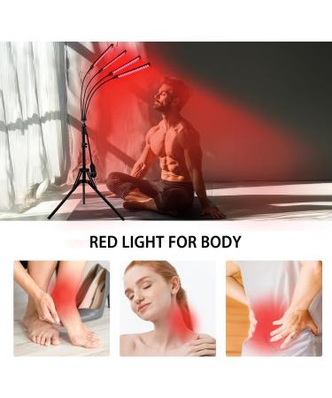 Upgrated Red Light Lamp for Body 625/660/850/940nm Infrared Light 192LEDs Near Infrared Light Device Adjustable Height&Angle with Timer 4-in-1 Chip Designed Red Light for Home/Office Use - Buy Online on SooperMarket.com