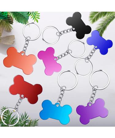 Buy Durable Aluminum Dog Tags & Trailers - 30 Pet ID Tags + 10 Chains for Dogs & Cats - Waterproof & DIY Friendly - Buy Online on SooperMarket.com