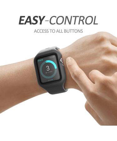 i-Blason Band for Apple Watch 3 42mm - Unity Series Hybrid Bumper Band - Black - Buy Online on SooperMarket.com