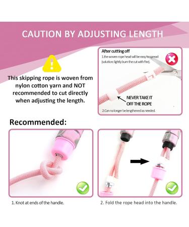 Adjustable Imoebel Jumping Rope - Cotton Speed Rope with Ball Bearings for Adults & Kids | Anti-Slip Ergonomic Handles for Fitness & Weight Loss - Buy Online on SooperMarket.com