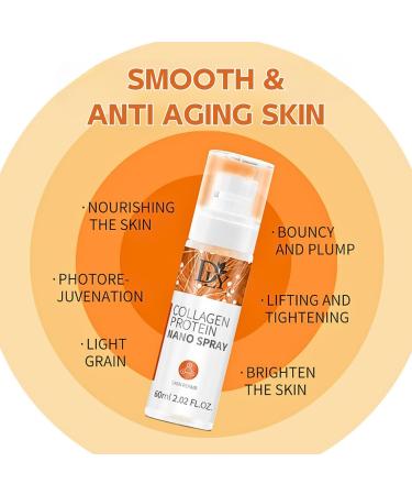Collagen Face Mist Collagen Serum Face Spray Collagen Boosting Facial Spray Moisturiser Tightens Fine Lines & Wrinkles Nano Mist Spray Anti Aging Skin Care Hydrating Skin Repairing - Buy Online on SooperMarket.com